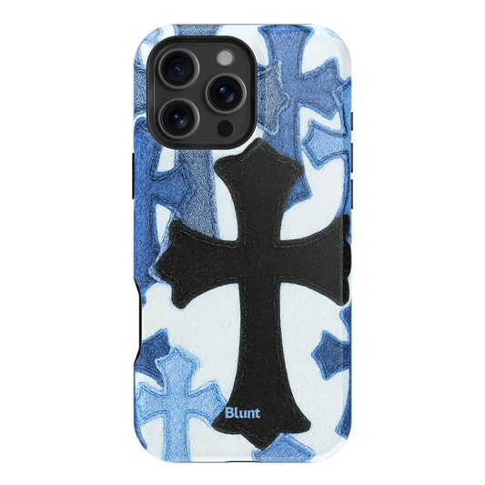 Denim Cross iPhone Case