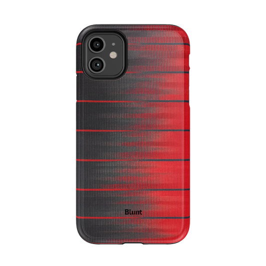 Crimson Stripe iPhone Case