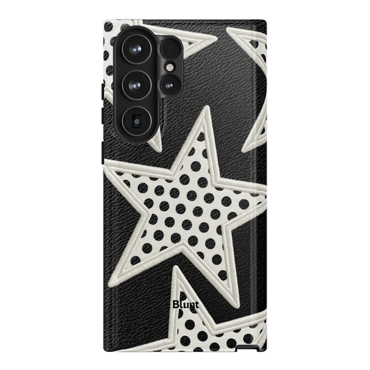 Noir Polka Star Samsung Case