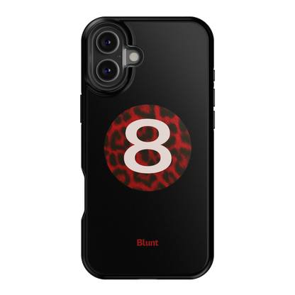 Red Cheetah Magic 8 iPhone Case