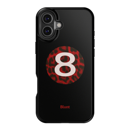 Red Cheetah Magic 8 iPhone Case