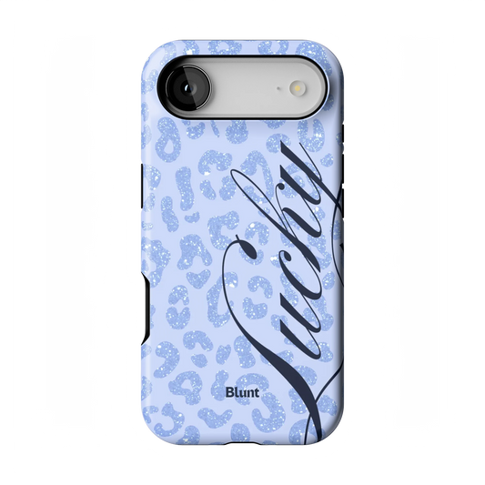 Blue Cheetah Lucky iPhone Case