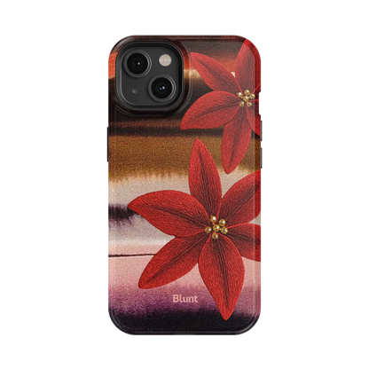 Crimson Bloom iPhone Case