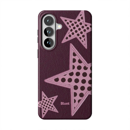 Plum-Polka-Star-samsung-case-Galaxy S26 Plus-1