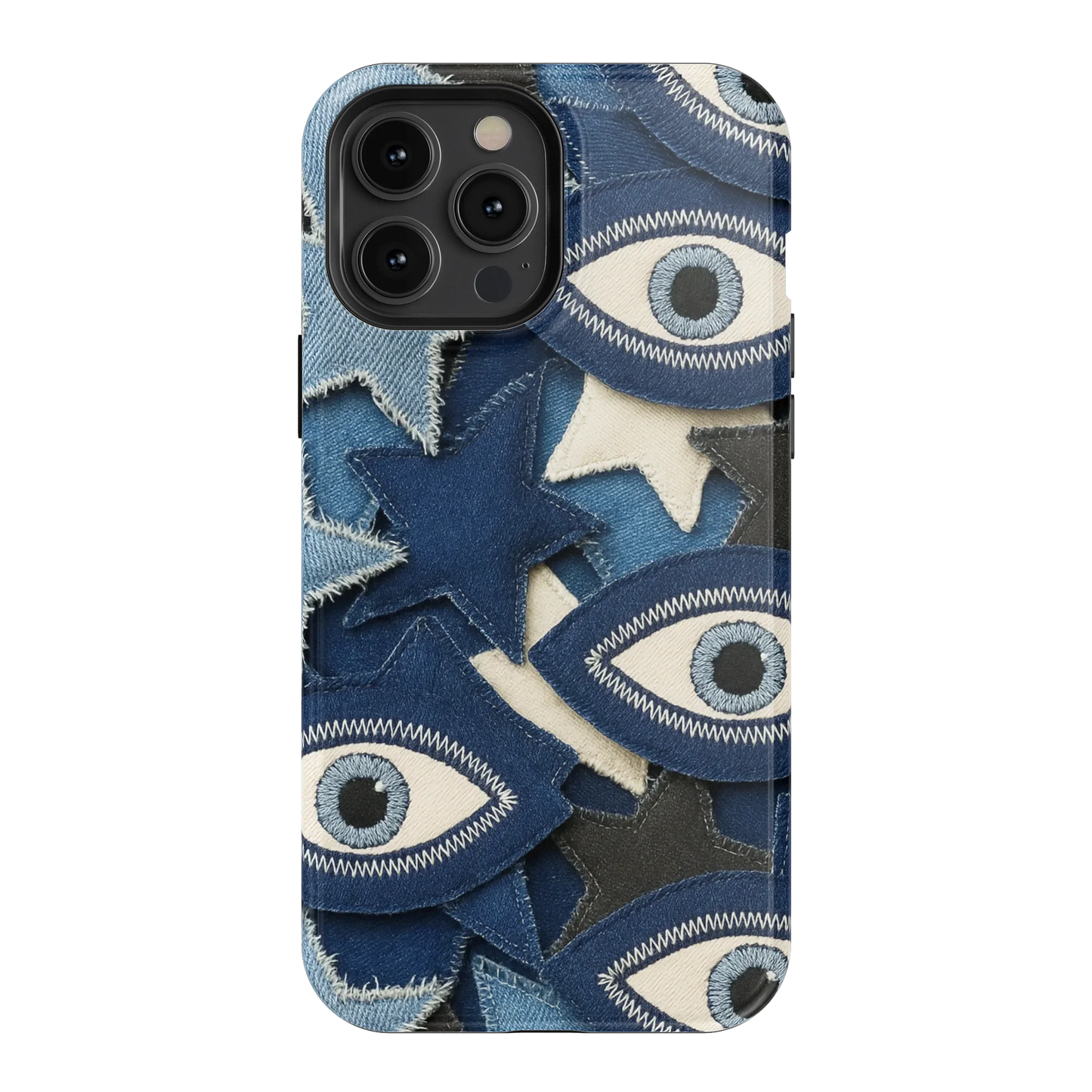 Evil Eye Denim iPhone Case