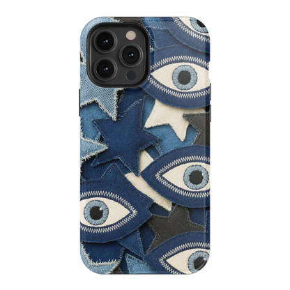 Evil Eye Denim iPhone Case