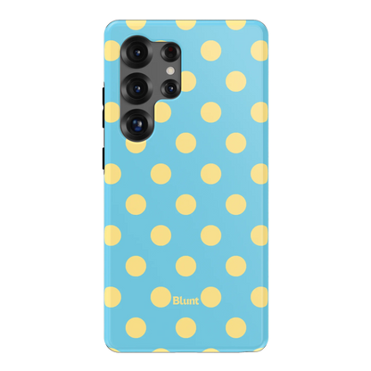 Blue Butter Polka Samsung Case