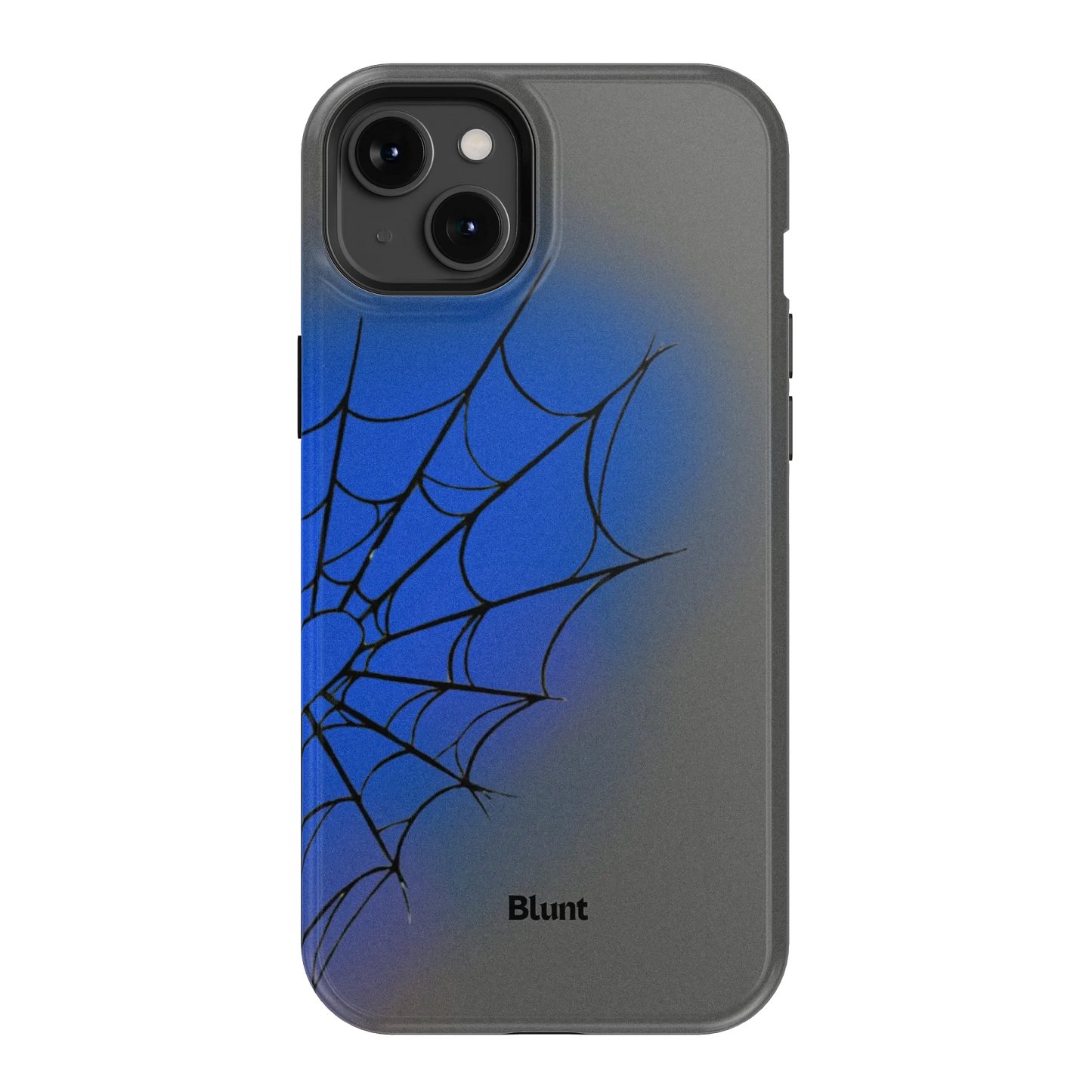 Grey Blue Web iPhone Case