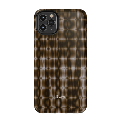 Brown Ripple iPhone Case