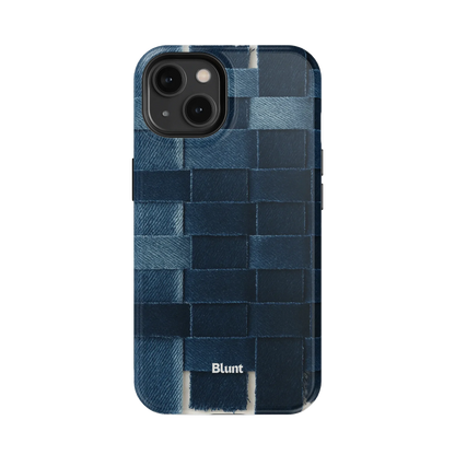 Indigo Weave iPhone Case