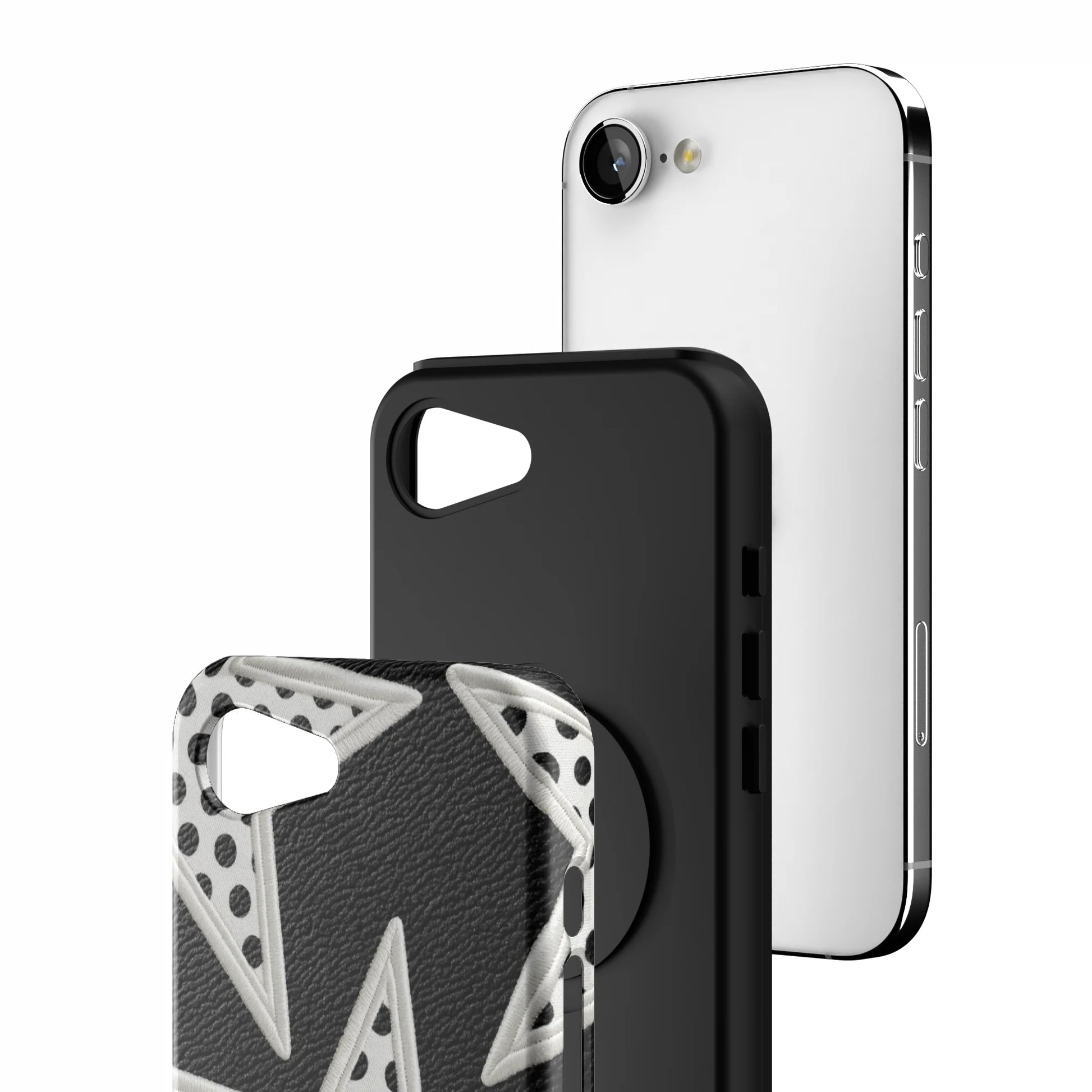 Noir-Polka-Star-iphone-case-iPhone 17 E-3
