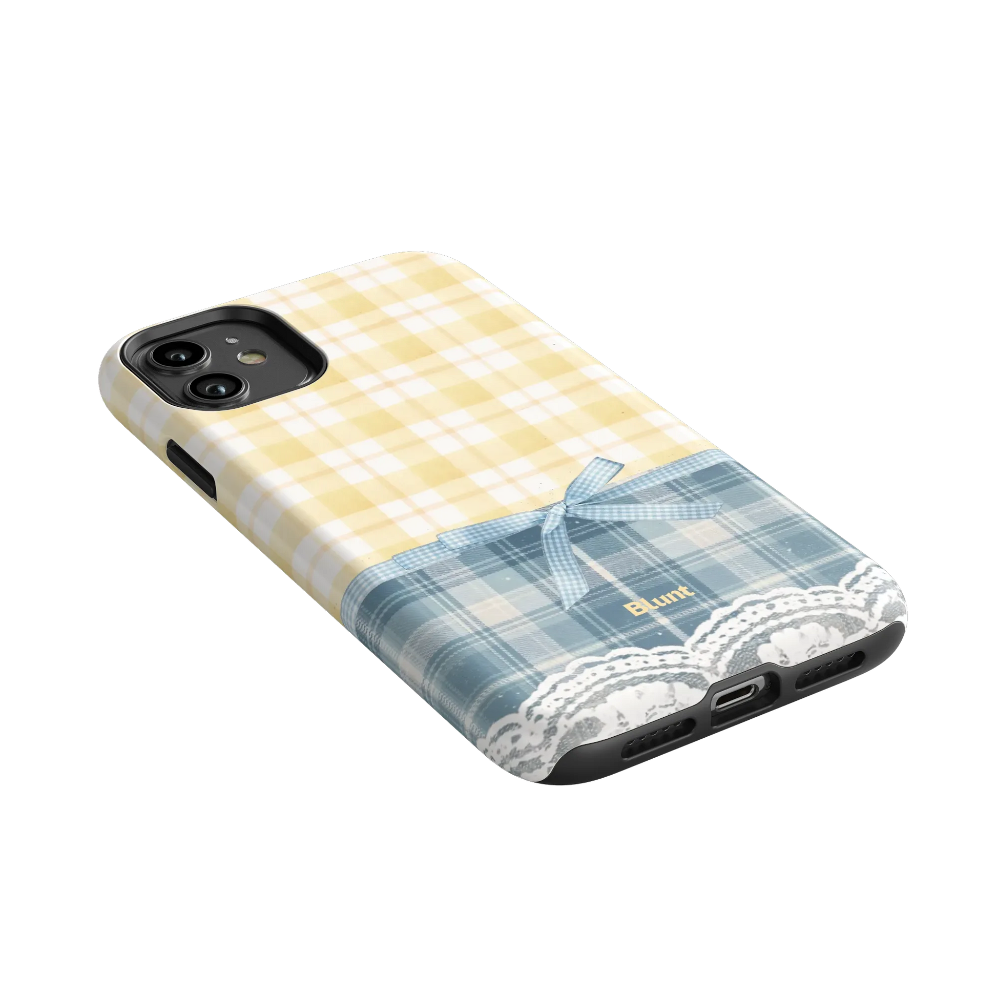 Blue-Lemonplaid-iphone-case-iPhone 11-2
