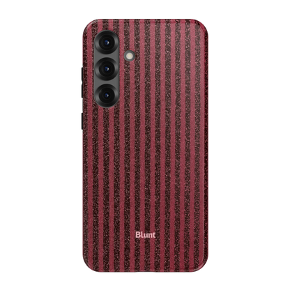 Red Sparkle Stripe Samsung Case