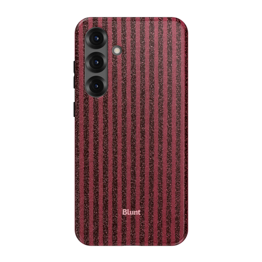 Red Sparkle Stripe Samsung Case