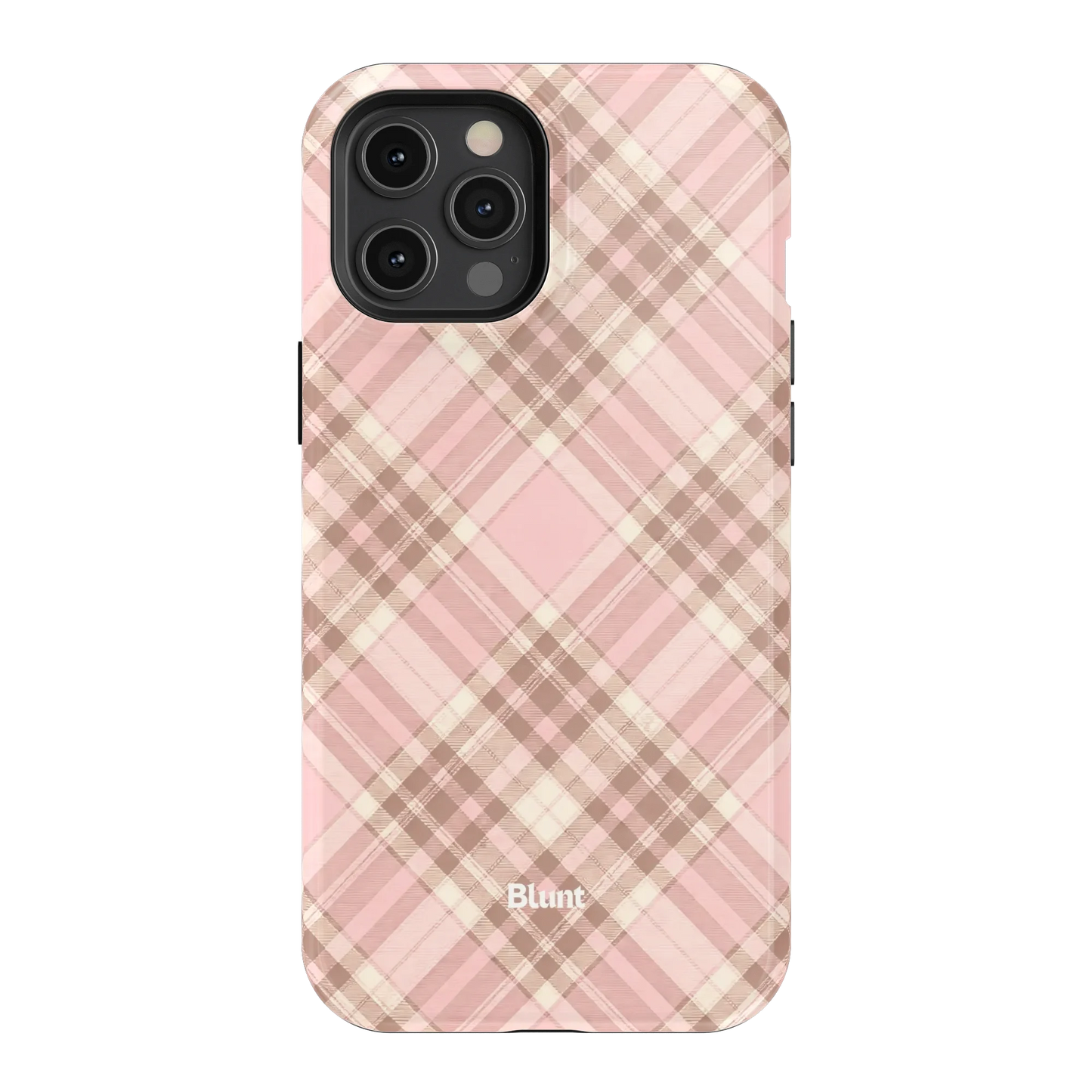 Blush Plaid iPhone Case