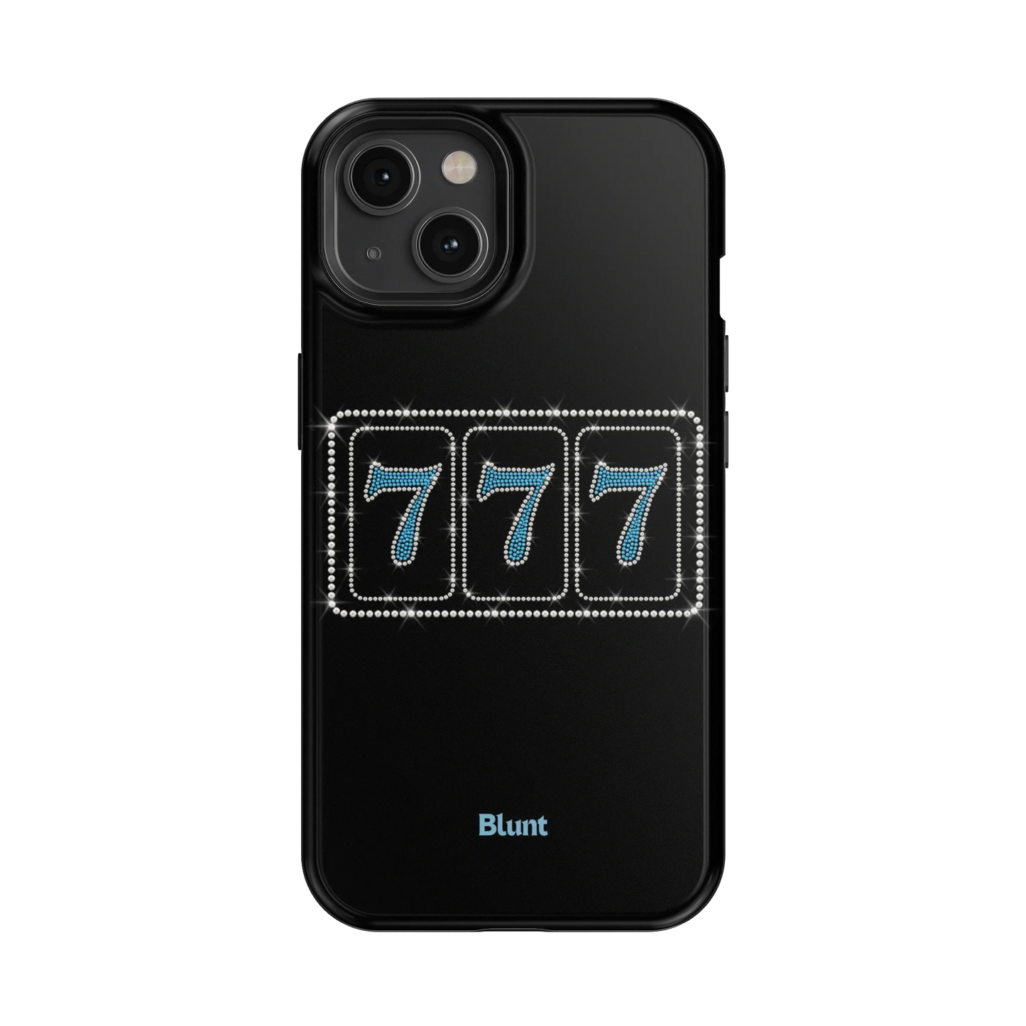 Blue Lucky 777 iPhone Case