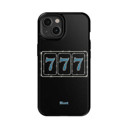 Blue Lucky 777 iPhone Case