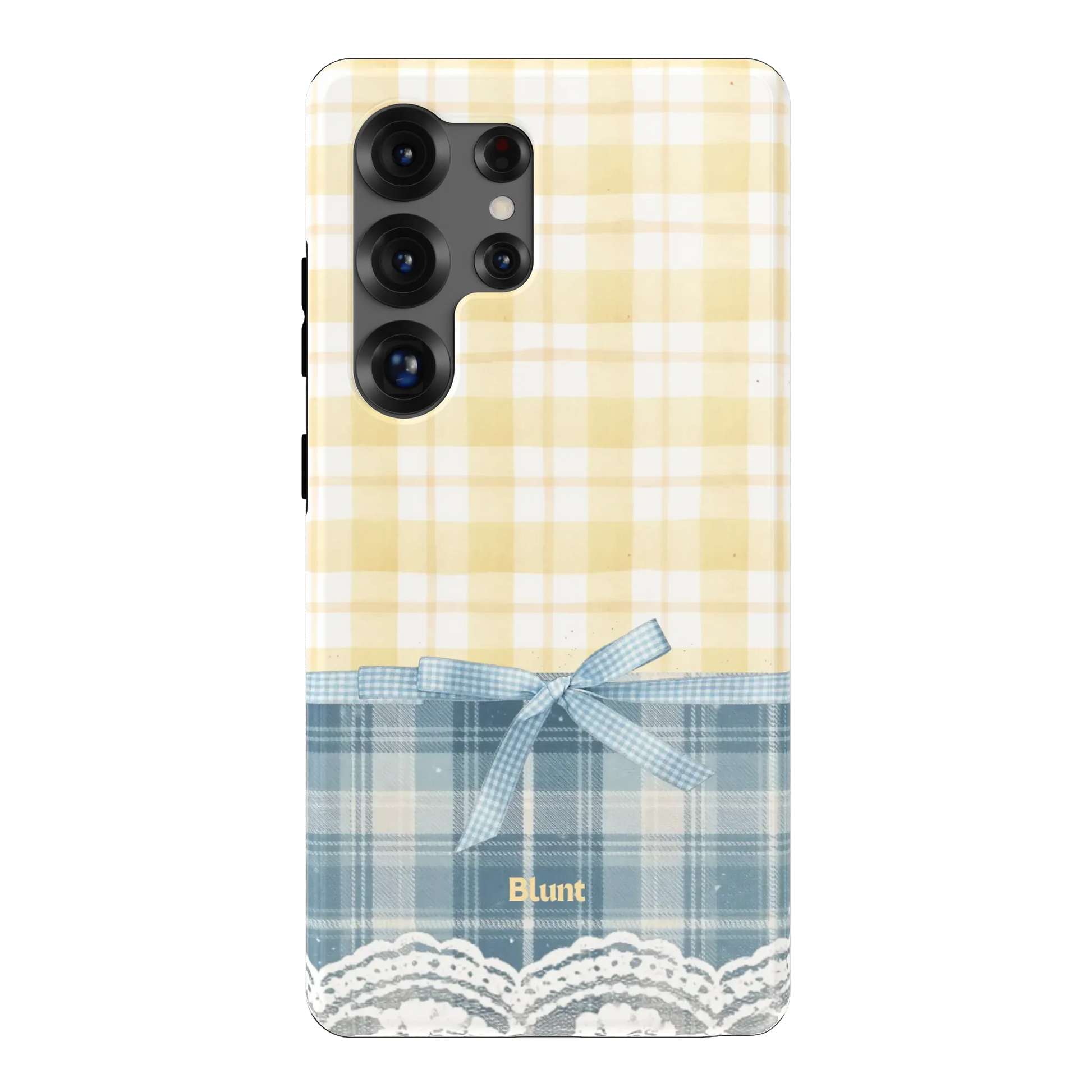 Blue-Lemonplaid-samsung-case-S25 Ultra-1
