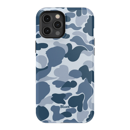 Bluish Camo iPhone Case