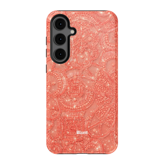 Coral-Glam-samsung-case-Galaxy S24 Plus-1