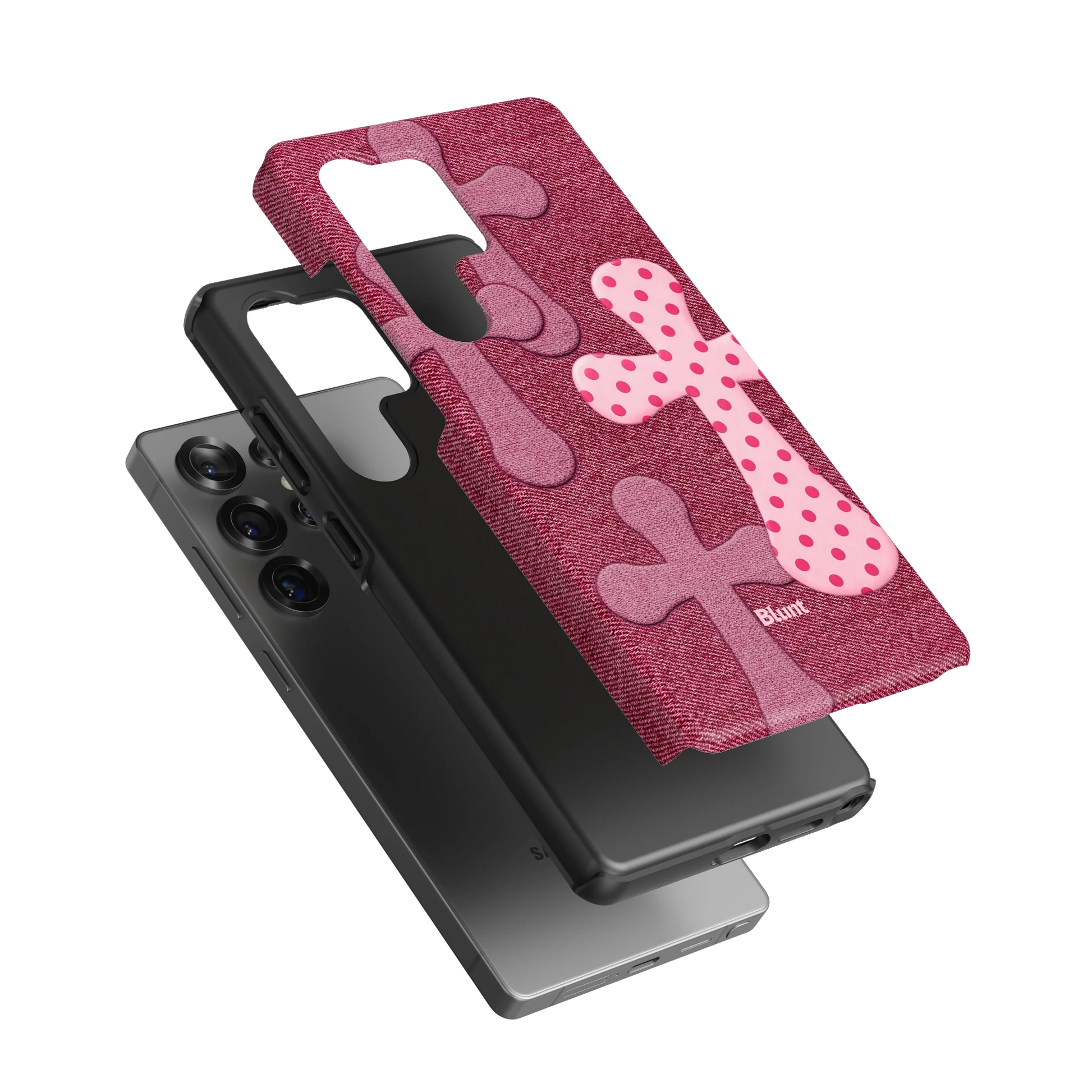 Pink-Polka-Patch-samsung-case-S25 Ultra-3