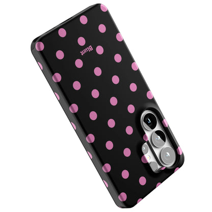 Pink-and-Black-Polka-samsung-case-Galaxy S26 Ultra-4