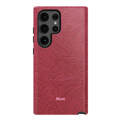 Mauve Leather Samsung Case