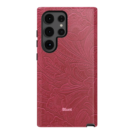 Mauve Leather Samsung Case