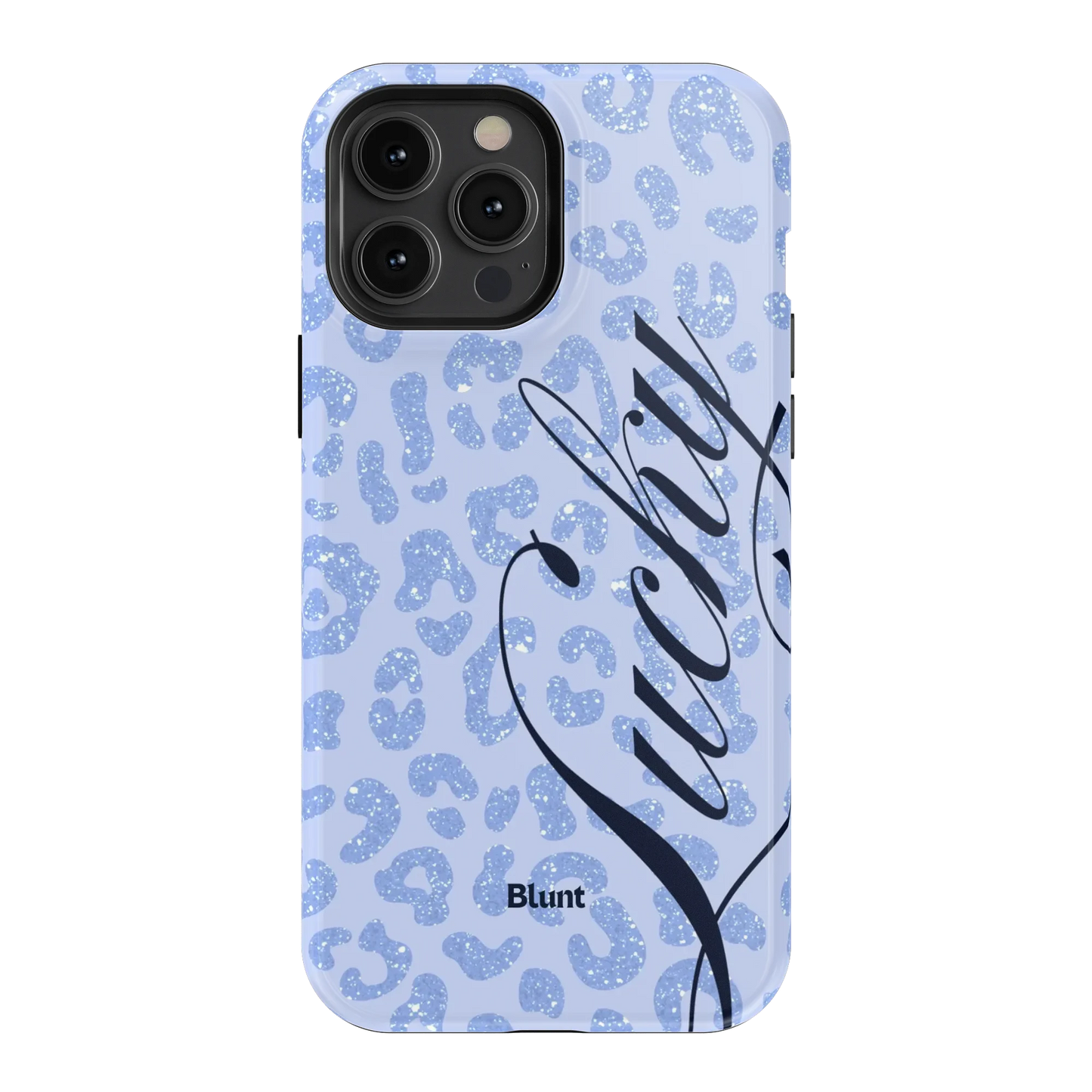Blue Cheetah Lucky iPhone Case