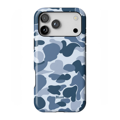 Bluish Camo iPhone Case
