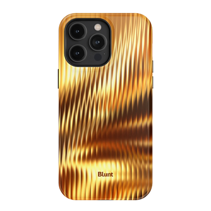 Golden Ripple iPhone Case