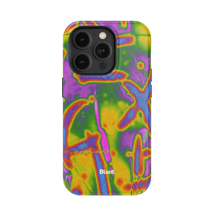 Neon Terrain iPhone Case