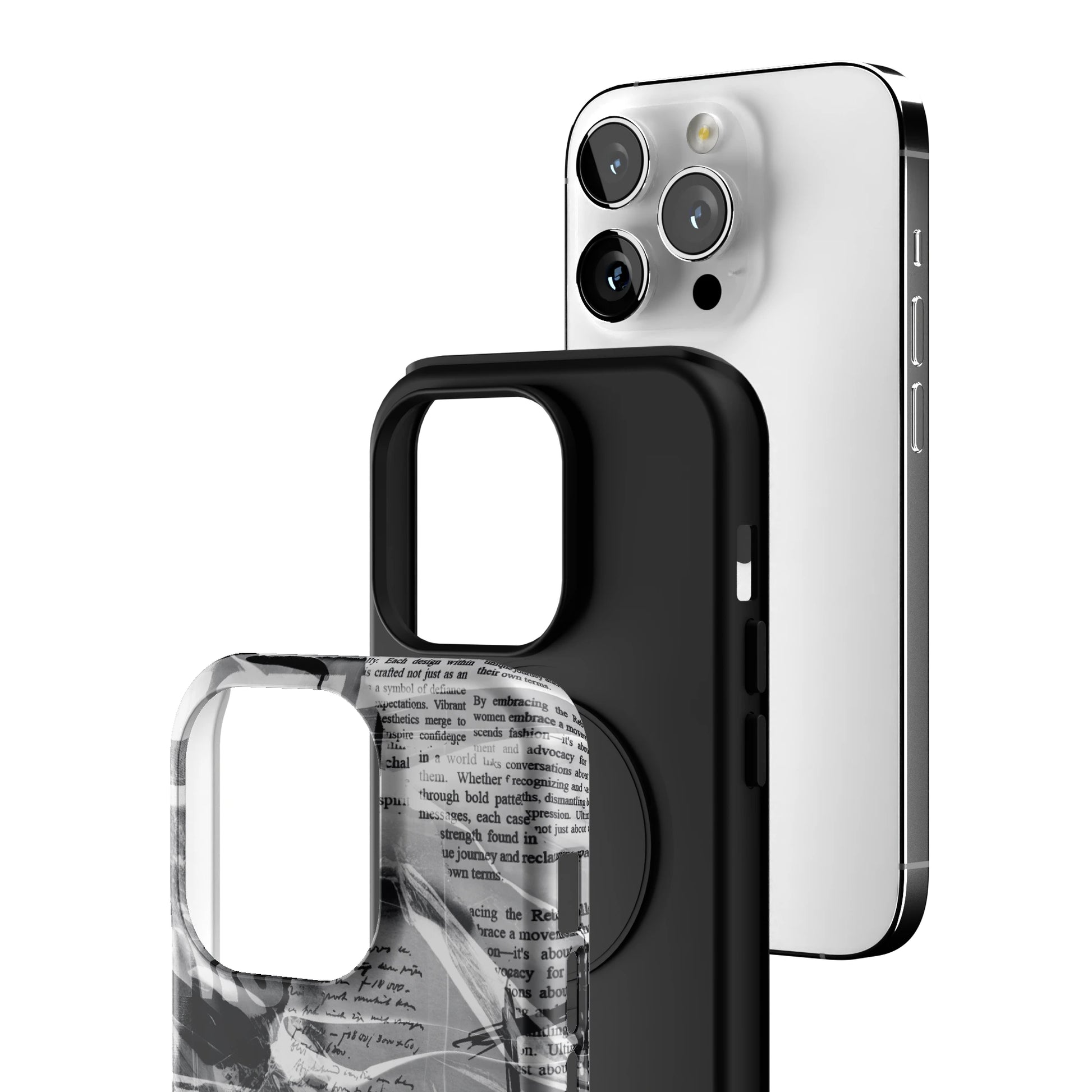 Black Love Letter iPhone Case gallery - Iphone_14_Pro_3