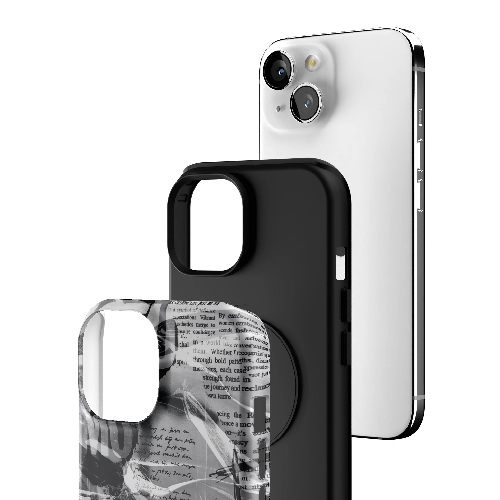 Black Love Letter iPhone Case gallery - Iphone_15_Iphone_3