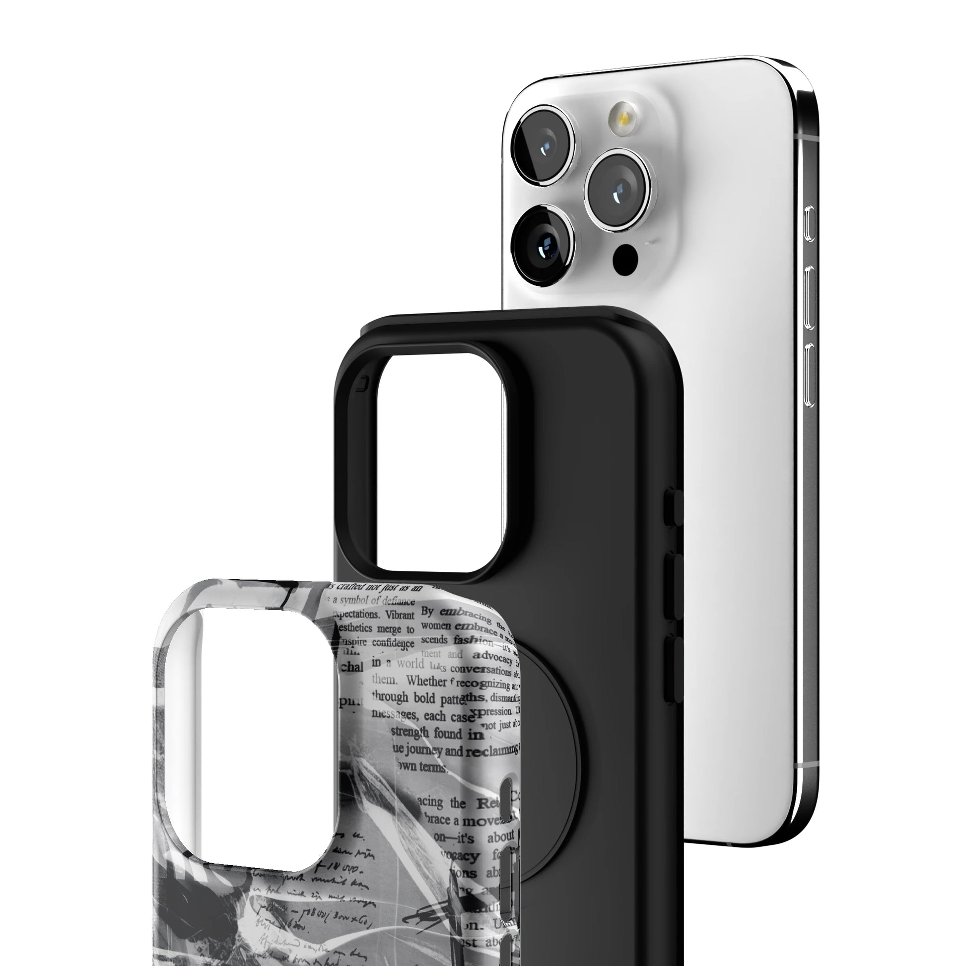 Black Love Letter iPhone Case gallery - Iphone_15_Pro_3