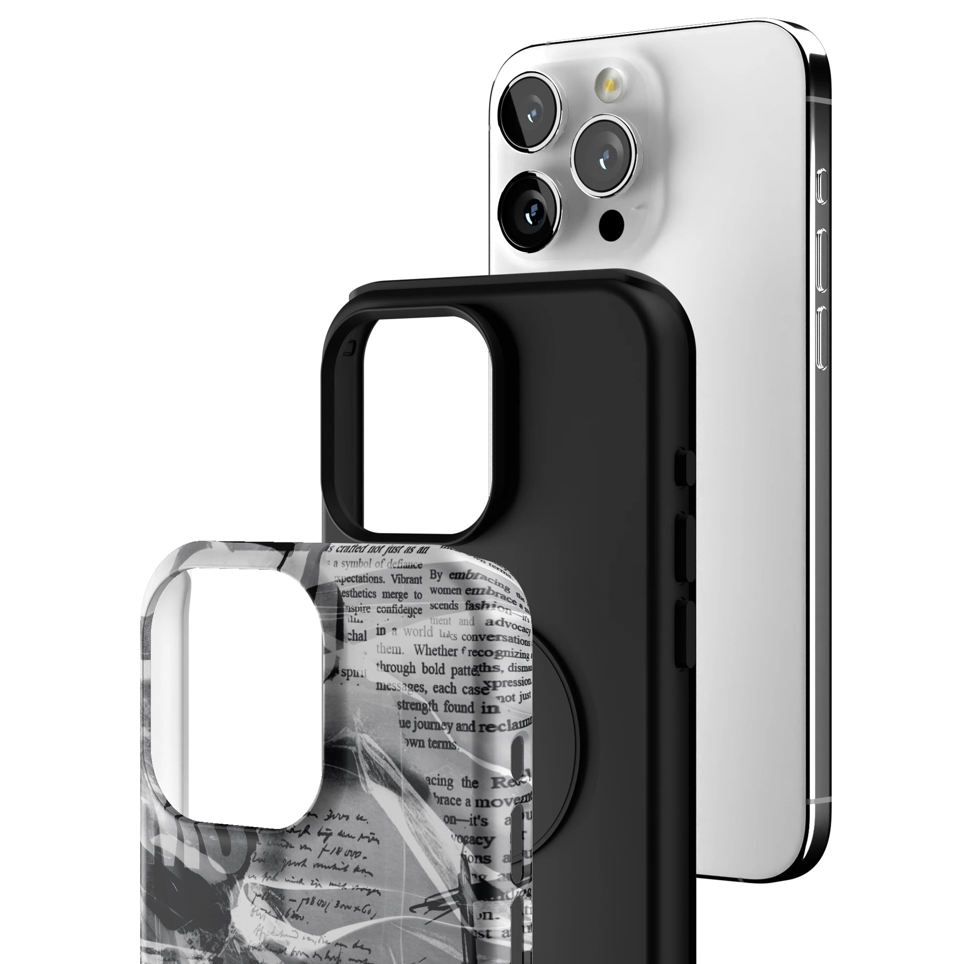 Black Love Letter iPhone Case gallery - Iphone_15_Pro_Max_3