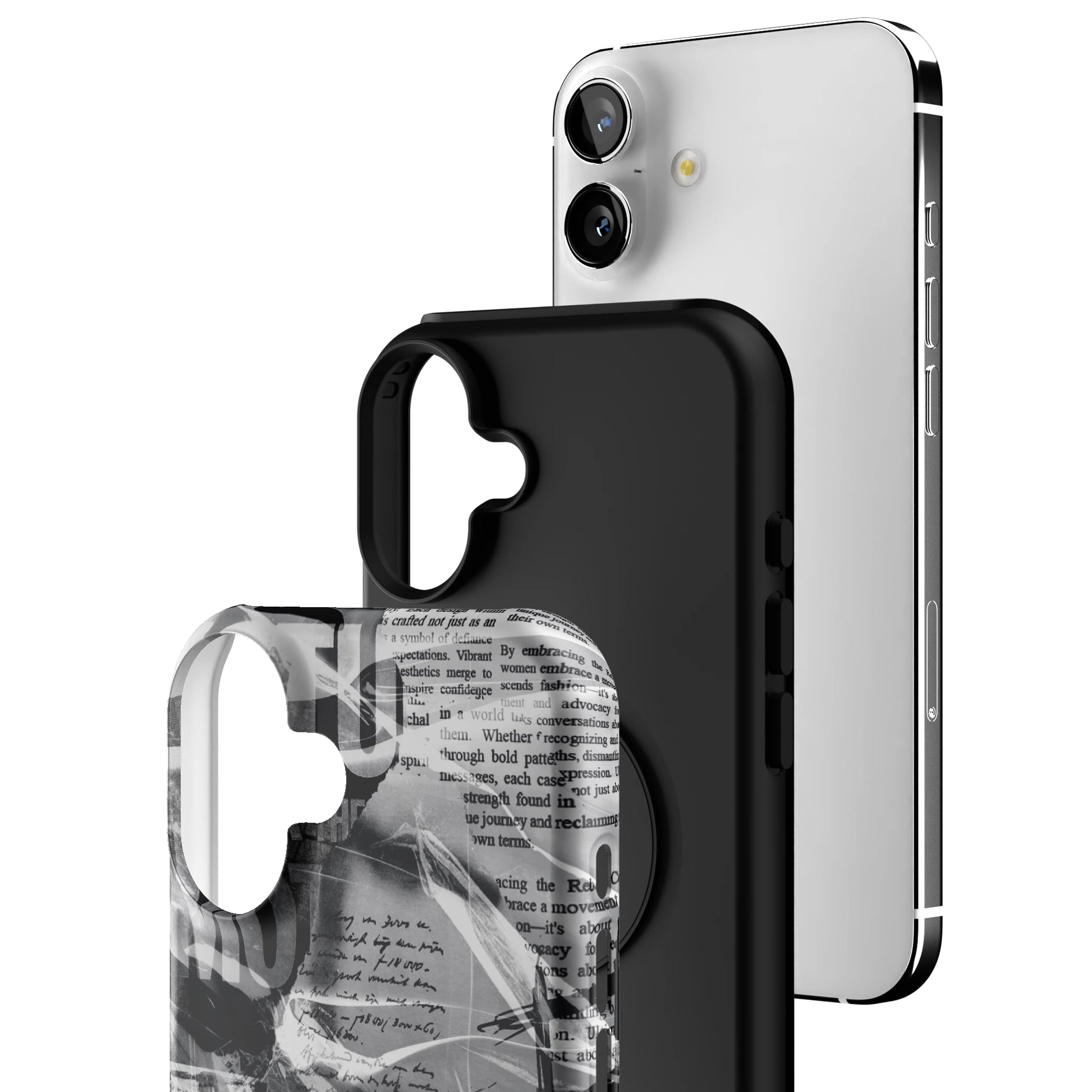 Black Love Letter iPhone Case gallery - Iphone_16_Mini_Air_Plus_3