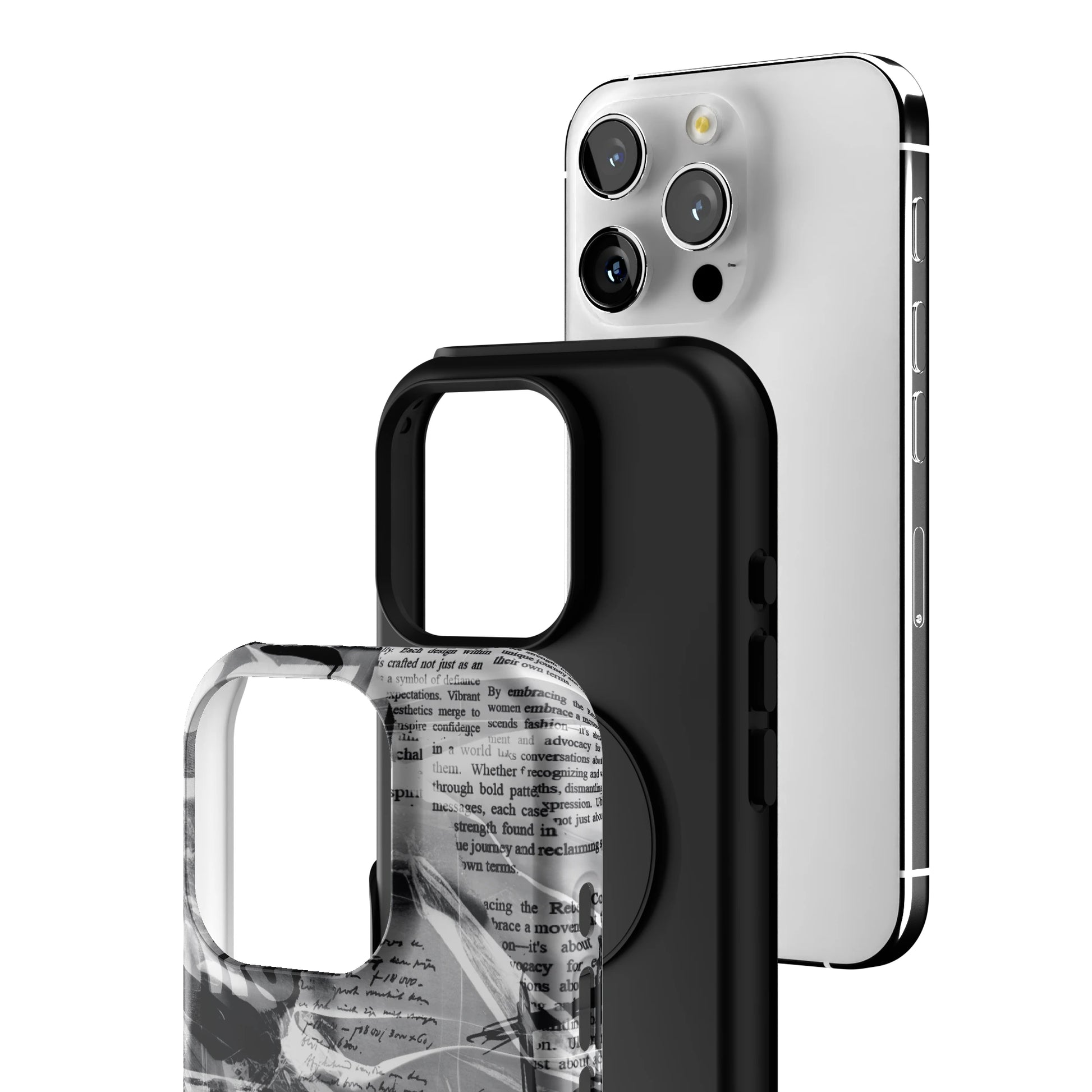 Black Love Letter iPhone Case gallery - Iphone_16_Pro_3