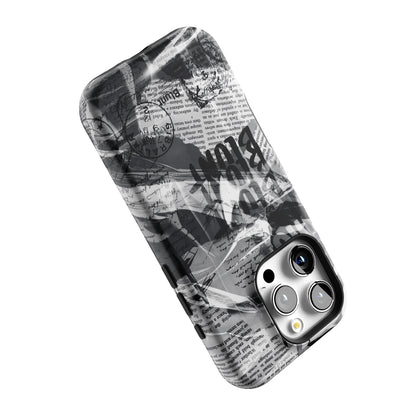 Black Love Letter iPhone Case gallery - Iphone_16_Pro_5