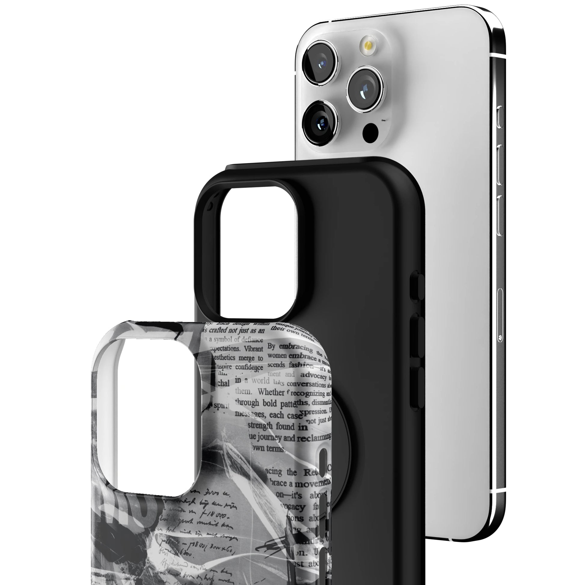 Black Love Letter iPhone Case gallery - Iphone_16_Pro_Max_3