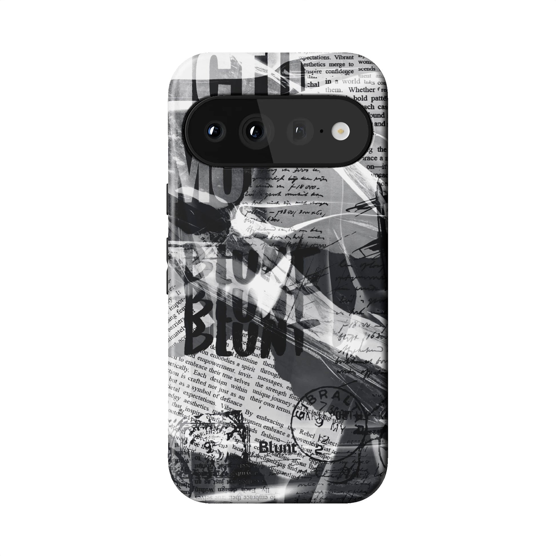 Black Love Letter Pixel Case - Blunt Cases
