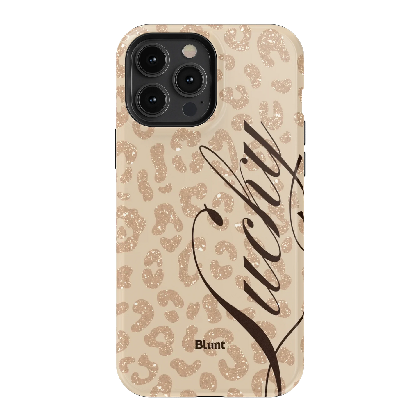 Cream Cheetah Lucky iPhone Case