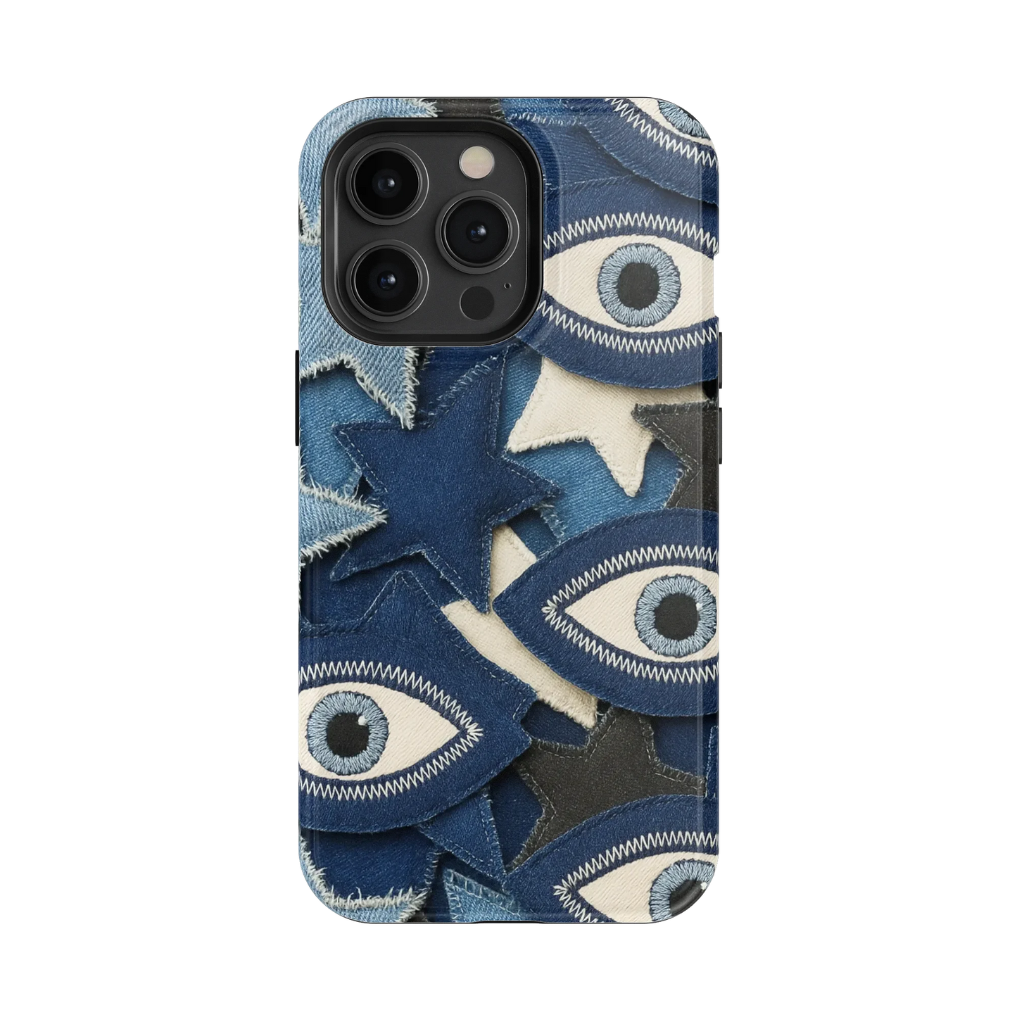 Evil Eye Denim iPhone Case
