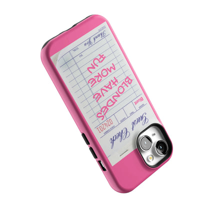 Blondes Have More Fun iPhone Case gallery - Iphone_15_Iphone_5