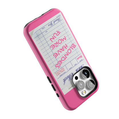Blondes Have More Fun iPhone Case gallery - Iphone_15_Pro_5