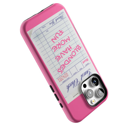 Blondes Have More Fun iPhone Case gallery - Iphone_16_Pro_Max_5
