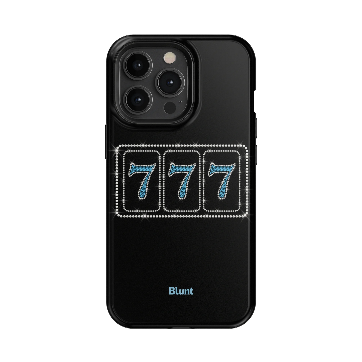 Blue Lucky 777 iPhone Case