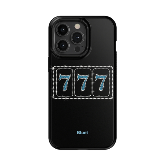 Blue Lucky 777 iPhone Case