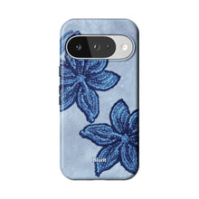 Blue Blush Orchid Pixel Case
