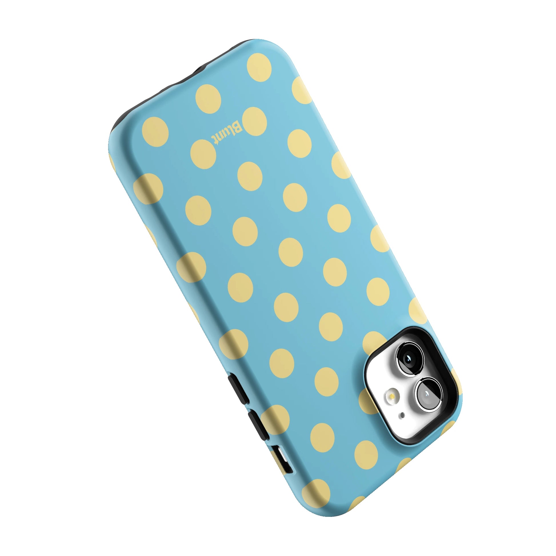 Blue Butter Polka iPhone Case gallery - Iphone_12_Iphone_5
